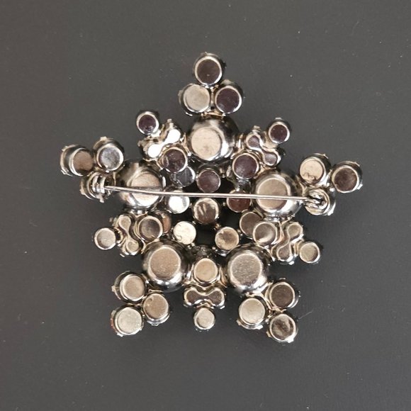 Vintage D&E Juliana Orange, Yellow and Green Rhinestone Brooch Pin Verified - Picture 7 of 7